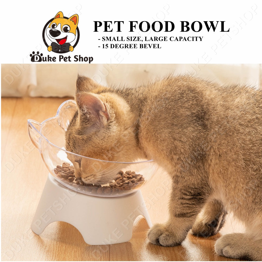 Cat Dog Elevated Bowls 15 DEGREE Raised Food Container With Stand Single Bowl