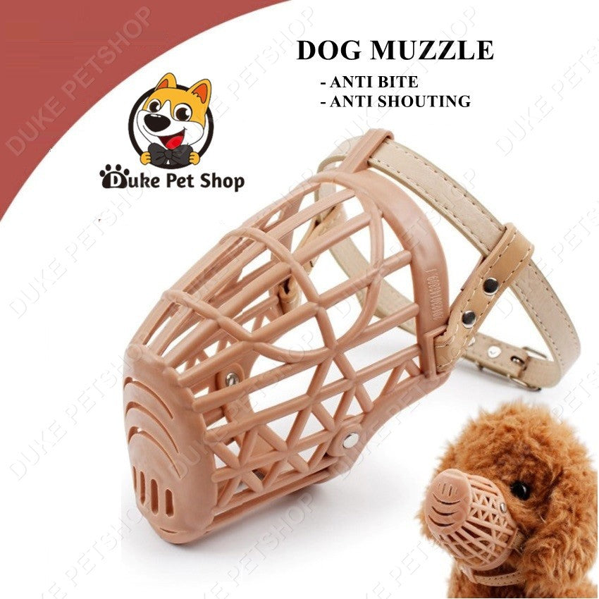 Safety Bark Mesh Anti Stop Bite Plastic Pet Dog Muzzle