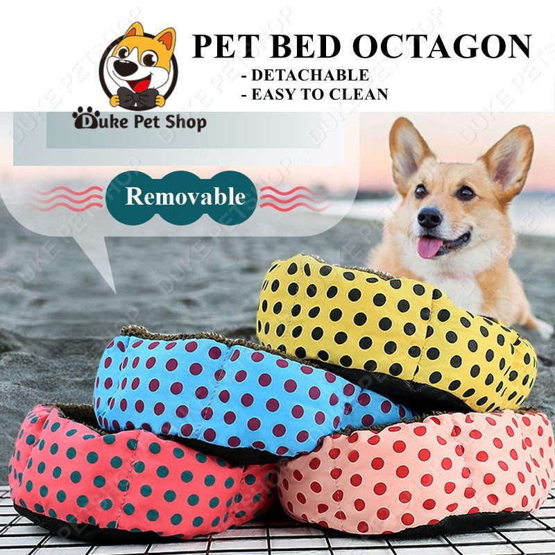 Pet Dog/Cat Beds DOTS OCTAGONAL