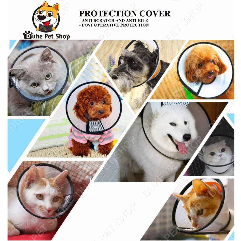 Protective Cone E-Collar for Pet Dogs Cats Wound Healing Protection Cover Elizabeth Collar