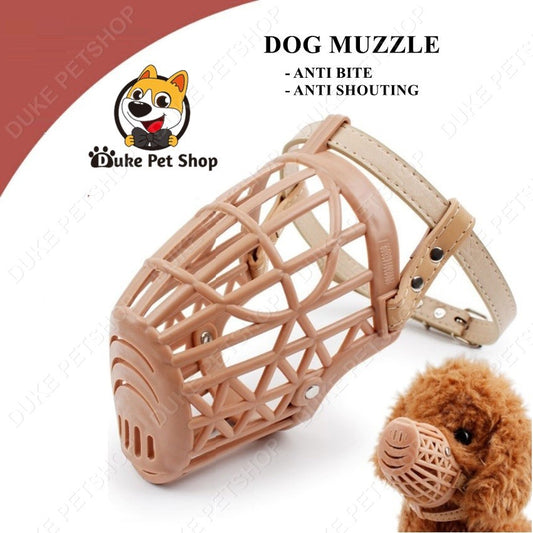Safety Bark Mesh Anti Stop Bite Plastic Pet Dog Muzzle