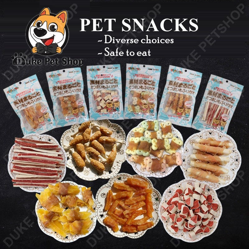 Pet Molar Stick Dog Training Snacks Reward 100g Low Fat High Protein Fresh Chicken Taste