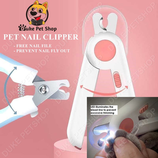 dog nail cutter pet nail clippers pet nail scissors for pet cat LED prevent hurt dog cute fresh colo