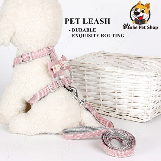 RIBBON Adjustable Dog Rope Pet Leash Traction Harness Puppy Chest Vest For Small Medium Cats