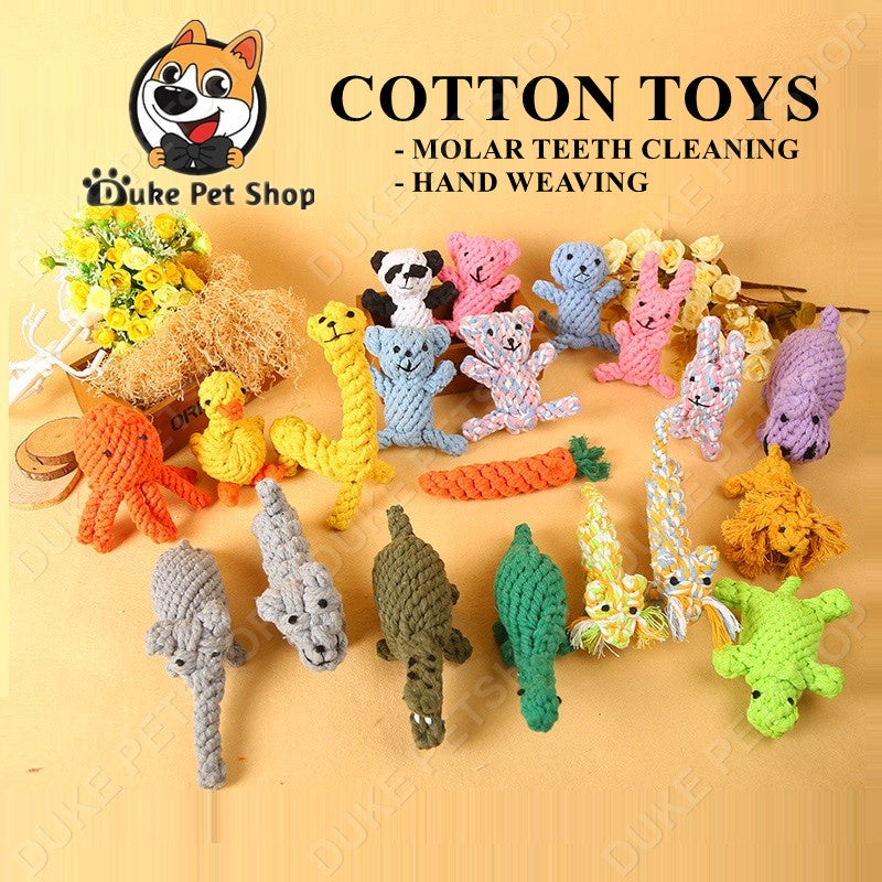 Dog Bite Rope Carrot Dental Cleaning Chew Toy
