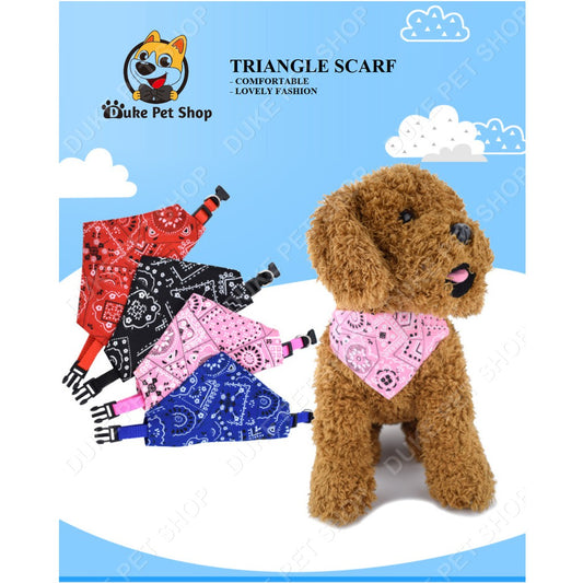 Small Adjustable Pet Dog Cat Bandana Scarf Collar Neckerchief