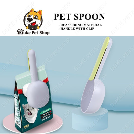 Dog Food Scoop Dog Cat Food Water Bowl Sealing Clip Silicone Collapsible Pet Bowl Dog Food Spoon