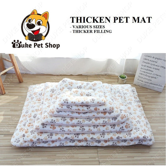Pet Dog Blanket Thicken Dog Mat Soft Pet Bed Warm Flannel Dog Cat Bed Pet House Double Sided