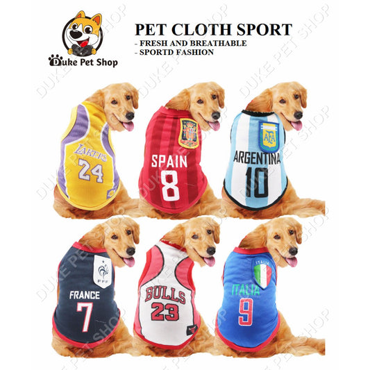 Medium and large dog shirt clothes Mesh Vest Pet Summer Cloth Pet Cloth